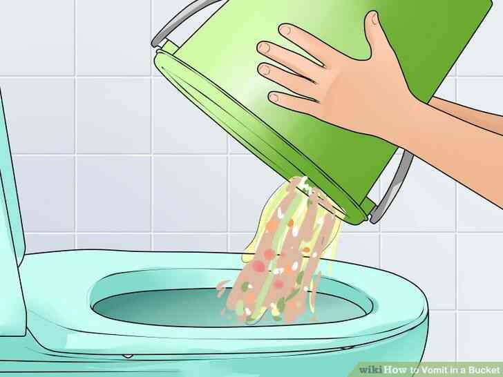 Image intitulée Vomir dans un Seau à l